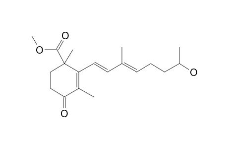 2-Cyclohexene-1-carboxylic acid, 2-(7-hydroxy-3-methyl-1,3-octadienyl)-1,3-dimethyl-4-oxo-, methyl ester, [R-[R*,S*-(E,E)]]-