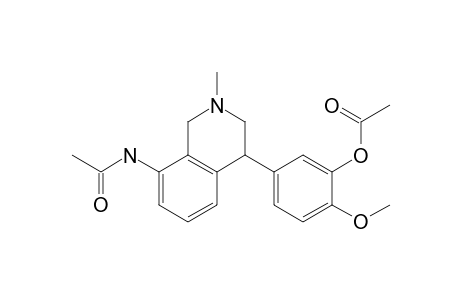 2-Methyl-4-(4-methyoxy-3-acetoxyphenyl)-8-(acetylamino)-1,2,3,4-tetrahydroisoquinoline