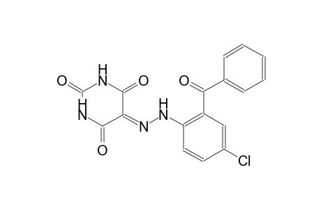 2,4,5,6(1H,3H)-pyrimidinetetrone 5-[(2-benzoyl-4-chlorophenyl)hydrazone]