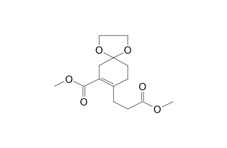 1,4-Dioxaspiro[4.5]dec-7-ene-7-carboxylic acid, 8-(2-methoxycarbonylethyl)-, methyl ester