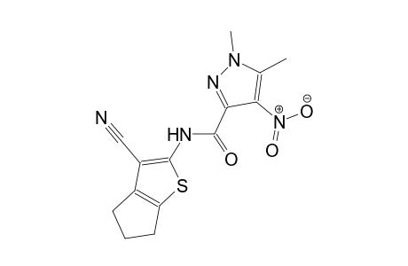 N-(3-cyano-5,6-dihydro-4H-cyclopenta[b]thien-2-yl)-1,5-dimethyl-4-nitro-1H-pyrazole-3-carboxamide