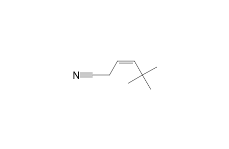 (Z)-5,5-dimethylhex-3-enenitrile