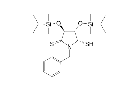 N-Benzyl-2-mercapto-5-thioxo-3,4-is[(t-butyldimethylsilyl)oxy]pyrrolidine