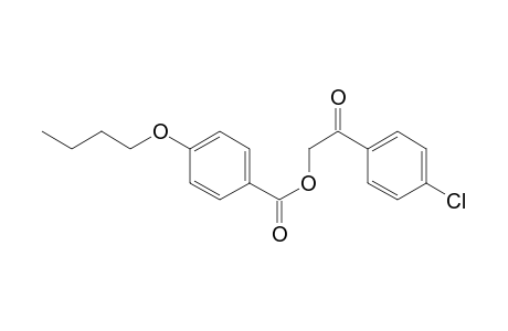 4-Butoxybenzoic acid, 2-(4-chlorophenyl)-2-oxoethyl ester