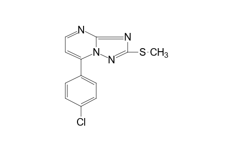 7-(p-CHLOROPHENYL)-2-(METHYLTHIO)-s-TRIAZOLO[1,5-a]PYRIMIDINE