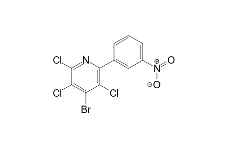 4-Bromo-2,3,5-trichloro-6-(3-nitrophenyl)pyridine