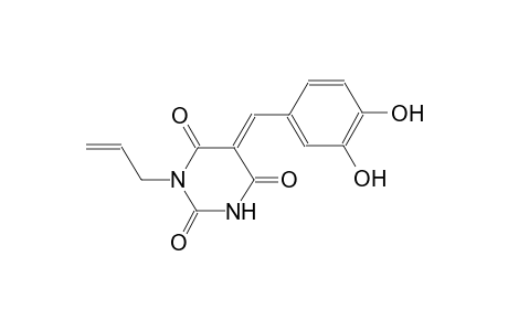 (5E)-1-Allyl-5-(3,4-dihydroxybenzylidene)-2,4,6(1H,3H,5H)-pyrimidinetrione