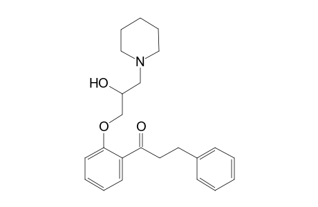 1-[2-(2-Hydroxy-3-piperidin-1-ylpropoxy)phenyl]-3-phenylpropan-1-one