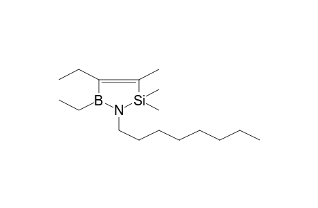 1-Aza-2-sila-5-boracyclopent-3-ene, 4,5-diethyl-2,2,3-trimethyl-1-octyl-