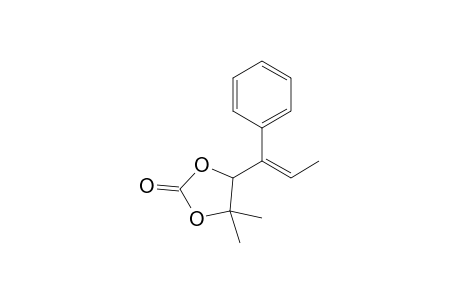 4,4-Dimethyl-5-(1-phenyl-1-propenyl)-1,3-dioxolan-2-one