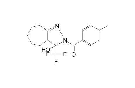 cyclohepta[c]pyrazol-3-ol, 2,3,3a,4,5,6,7,8-octahydro-2-(4-methylbenzoyl)-3-(trifluoromethyl)-