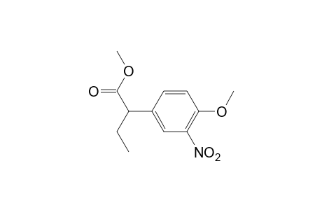 2-(4-Methoxy-3-nitrophenyl)butanoic acid methyl ester