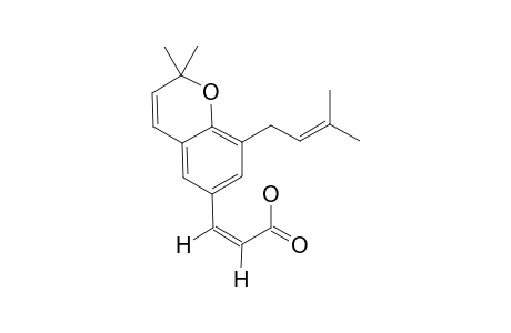 (Z)-2,2-DIMETHYL-8-(3-METHYL-2-BUTENYL)-BENZOPYRAN-6-PROPENOIC-ACID