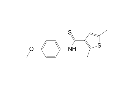 3-Thiophenecarbothioamide, N-(4-methoxyphenyl)-2,5-dimethyl-