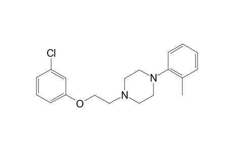 Piperazine, 1-[2-(3-chlorophenoxy)ethyl]-4-(2-methylphenyl)-