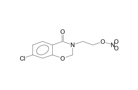 nitric acid 2-(7-chloro-4-keto-2H-1,3-benzoxazin-3-yl)ethyl ester