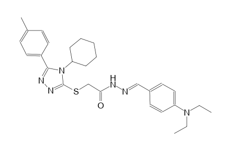 2-{[4-cyclohexyl-5-(4-methylphenyl)-4H-1,2,4-triazol-3-yl]sulfanyl}-N'-{(E)-[4-(diethylamino)phenyl]methylidene}acetohydrazide