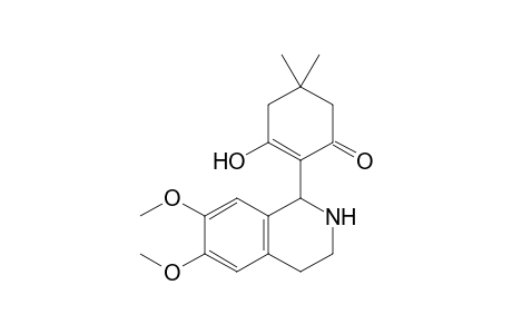 6,7-Dimethoxy-1-(2-hydroxy-4,4-dimethyl-6-oxocyclohexenyl)-1,2,3,4-tetrahydroisoquinoline