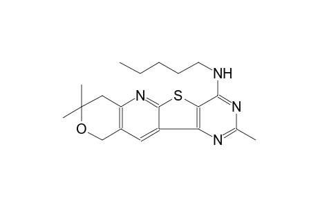 8H-pyrano[3'',4'':5',6']pyrido[3',2':4,5]thieno[3,2-d]pyrimidin-4-amine, 7,10-dihydro-2,8,8-trimethyl-N-pentyl-