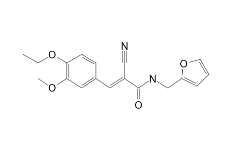 (2E)-2-Cyano-3-(4-ethoxy-3-methoxyphenyl)-N-(furan-2-ylmethyl)prop-2-enamide