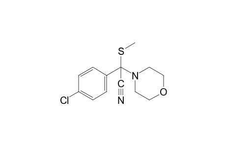 alpha-(p-CHLOROPHENYL)-alpha-(METHYLTHIO)-4-MORPHOLINEACETONITRILE