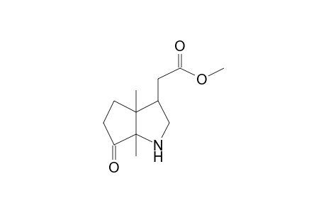 Methyl (3a,6a-dimethyl-6-oxooctahydrocyclopenta[b]pyrrol-3-yl)acetate
