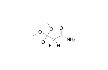 3,3,3-TRIMETHOXY-2-FLUOROPROPIONAMIDE