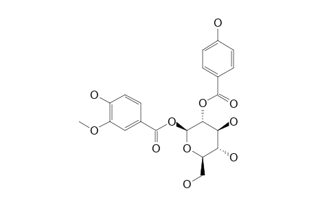 VANILLOYL-BETA-D-(2'-O-PARA-HYDROXYBENZOYL)-BETA-D-GLUCOPYRANOSYL
