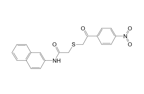 N-Naphthalen-2-yl-2-[2-(4-nitro-phenyl)-2-oxo-ethylsulfanyl]-acetamide