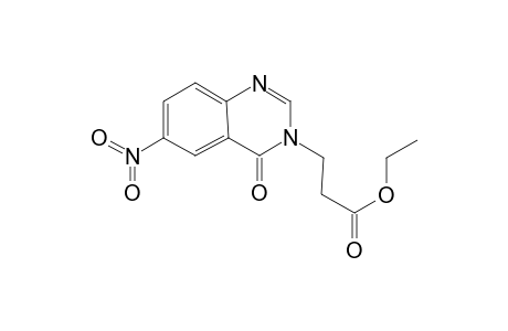 3-(6-Nitro-4-oxo-4H-quinazolin-3-yl)-propionic acid, ethyl ester