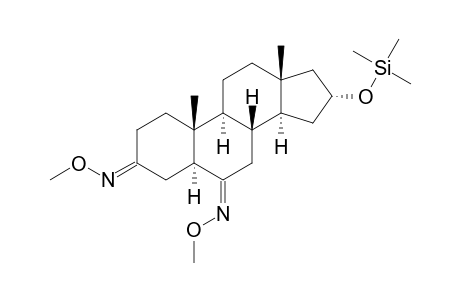 16.ALPHA.--[(TRIMETHYLSILYL)OXY]-5.ALPHA.-ANDROSTAN-3,6-DIONE(3,6-DI-O-METHYLOXIME)