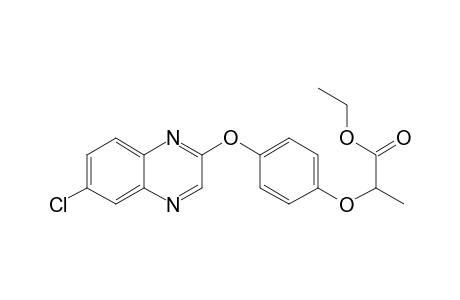 2-(4-[6-Chloro-2-quinoxalinyloxy]-phenoxy)-propanoic acid, ethyl ester