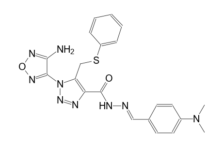 1-(4-amino-1,2,5-oxadiazol-3-yl)-N'-{(E)-[4-(dimethylamino)phenyl]methylidene}-5-[(phenylsulfanyl)methyl]-1H-1,2,3-triazole-4-carbohydrazide