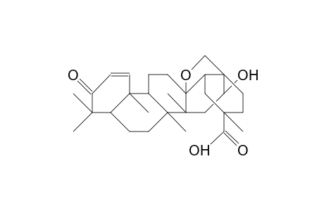 13.beta.,28-Epoxy-16.alpha.-hydroxy-3-oxo-olean-2-en-30-oic-acid