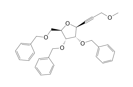 1-(2',3',5'-tris-O-Benzyl-.beta.-D-ribofuranosyl)-3-methoxypropyne