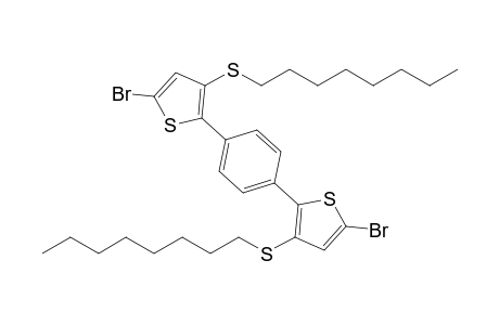 1,4-Bis(5-bromo-3-octylthio-2-thienyl)benzene