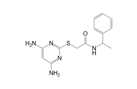 2-[(4,6-diamino-2-pyrimidinyl)sulfanyl]-N-[(1R)-1-phenylethyl]acetamide