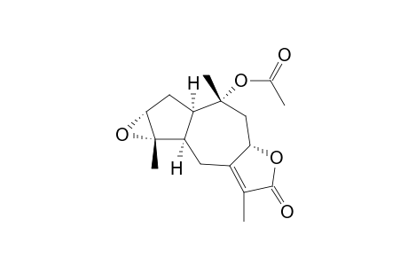 10.alpha.-Acetoxy-3.alpha.,4.alpha.-epoxy-1,5.alpha.H,8.beta.H-guai-7(11)-en-8,12-olide