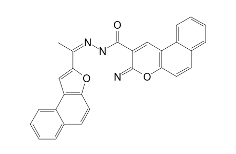 3-Imino-1-[1'-(naphtho[2,1-b]furan-2'-yl)-ethylidene]-3H-benzo[f]chromene-2-carbohydrazide