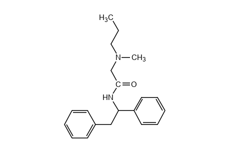 N-(1,2-diphenylethyl)-2-(methylpropylamino)acetamide