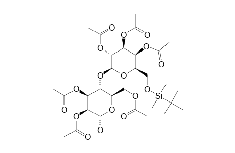 2,3,6-TRI-O-ACETYL-4-O-[2,3,4-TRI-O-ACETYL-6-O-(TERT.-BUTYLDIMETHYLSILYL)-BETA-D-GALACTOPYRANOSYL]-ALPHA-D-MANNOPYRANOSIDE