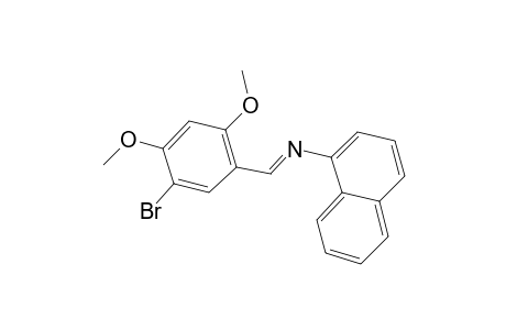 Naphthalene-1-amine, N-(5-bromo-2,4-dimethyoxybenzylidene)-