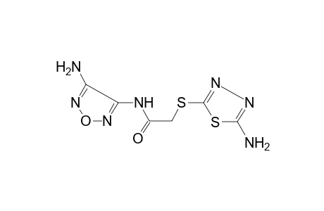 N-(4-Amino-1,2,5-oxadiazol-3-yl)-2-[(5-amino-1,3,4-thiadiazol-2-yl)sulfanyl]acetamide