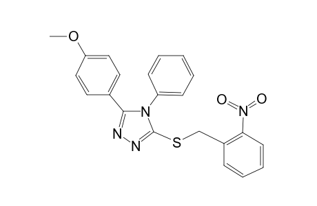 3-(4-Methoxyphenyl)-5-[(2-nitrobenzyl)thio]-4-phenyl-1,2,4-triazole