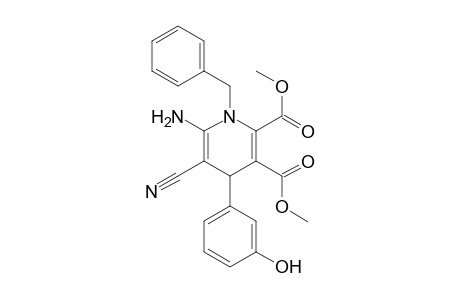 Dimethyl 6-Amino-1-benzyl-5-cyano-1,4-dihydro-4-(3-hydroxyphenyl)pyridine-2,3-dicarboxylate