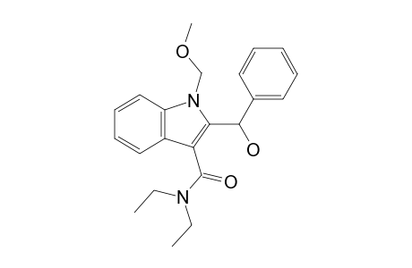 N,N-Diethyl-2-(1'-hydroxy-1'-phenylmethyl)-1-methoxymethylindole-3-carboxamide