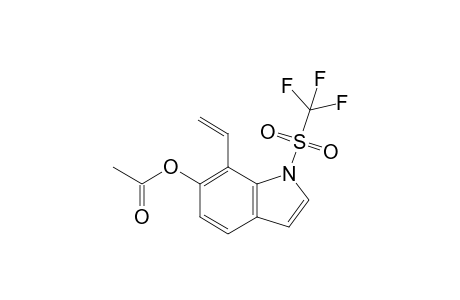 6-Acetoxy-1-trifluoromethanesulfonyl-7-ethenylindole
