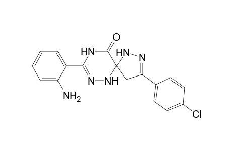 3'-(2-Aminophenyl)-3-(4-chlorophenyl)-spiro[pyrazoline-5,6'(1'H)-1,2,4-triazin]-5'(4'H)-one