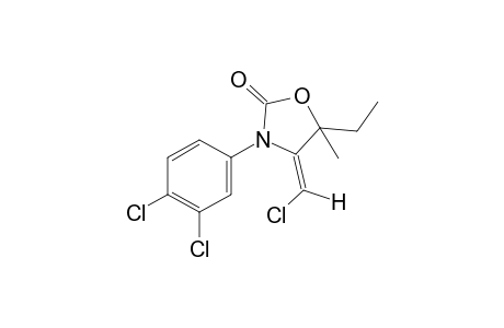 cis-4-(chloromethylene)-3-(3,4-dichlorophenyl)-5-ethyl-5-methyl-2- oxazolidinone