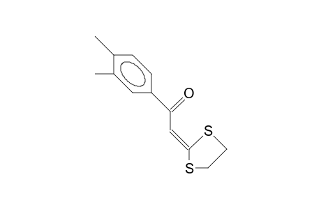 1-(3,4-Dimethyl-phenyl)-2-(1,3-dithiolan-2-ylidene)-ethanone